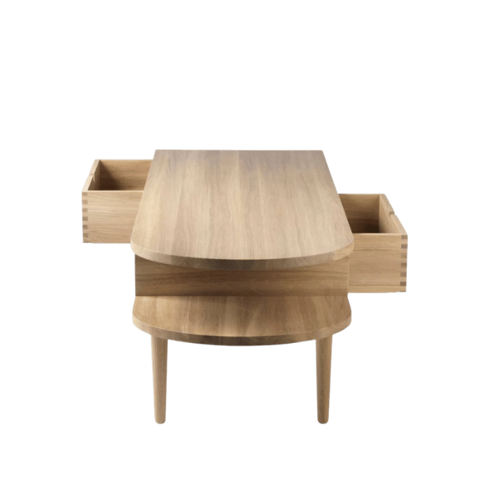 FDB Møbler F24 Bench, Solid Nature Lacquered Oak