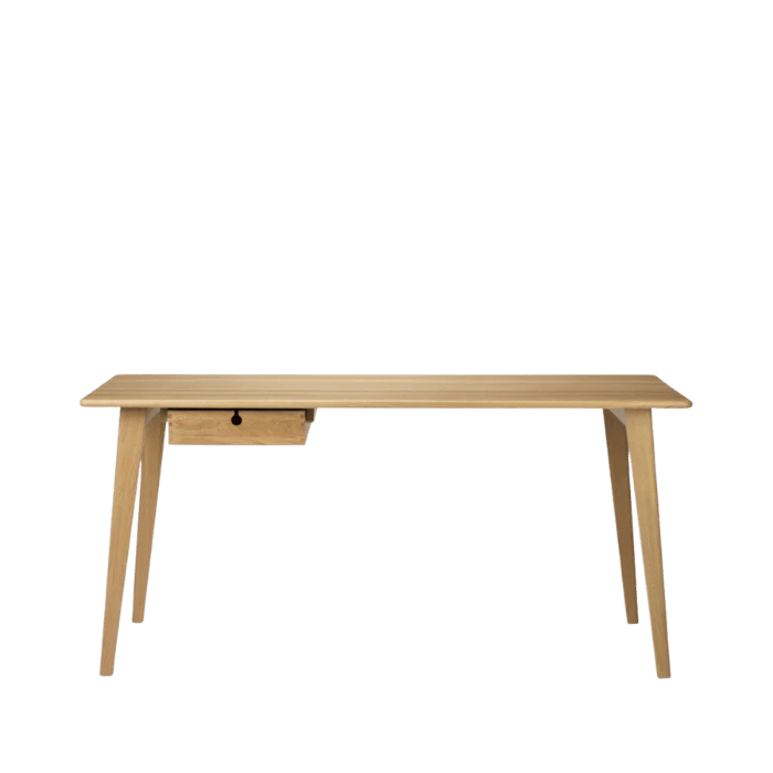 FDB Møbler C67 Butler Desk, Solid Nature Lacquered Oak, Large