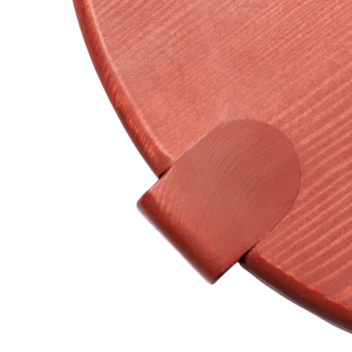FDB Møbler D108 Ragnesminde Side Table, Solid Carmine Red Oiled Pine