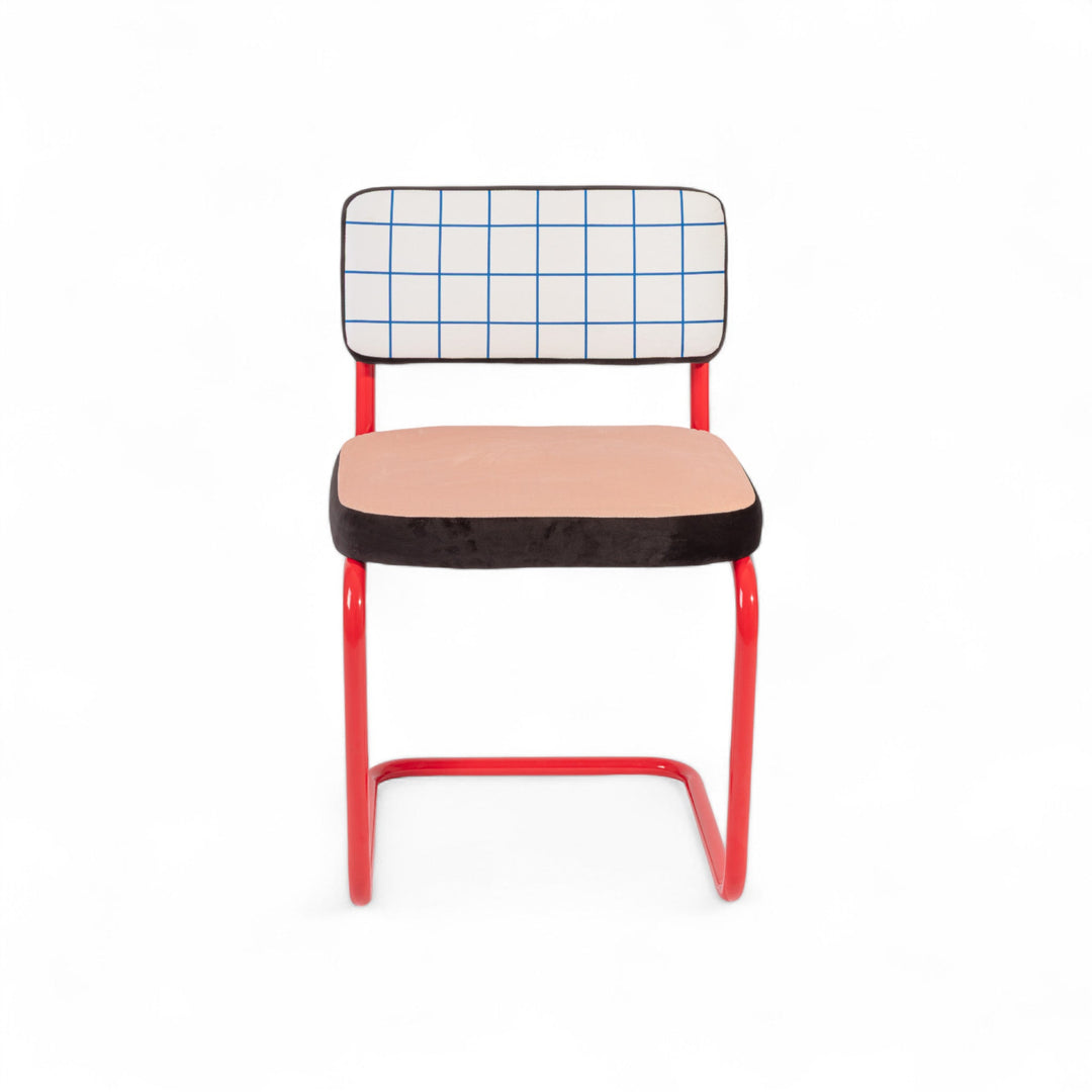 Superchair Blue Grid