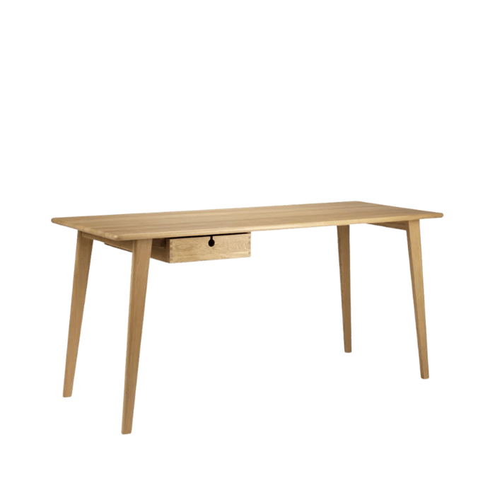 FDB Møbler C67 Butler Desk, Solid Nature Lacquered Oak, Large
