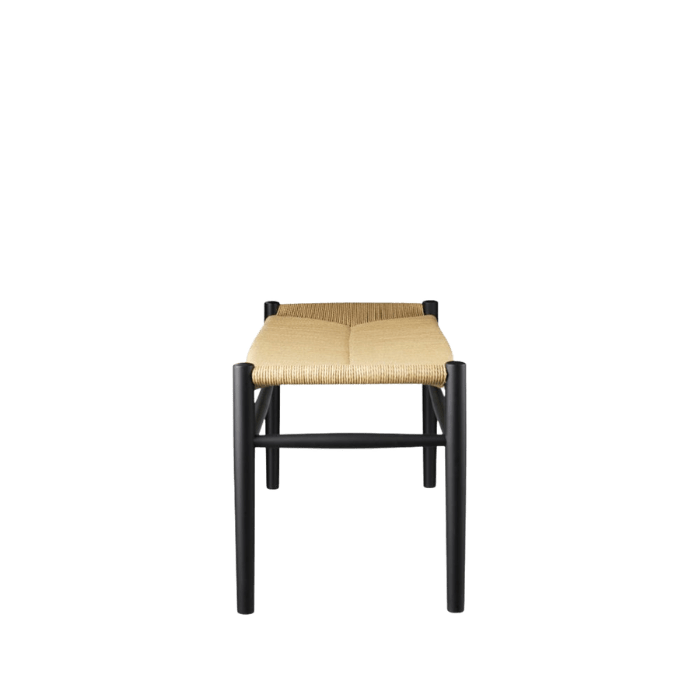 FDB Møbler J83B Bench, Jet Black Painted Beech