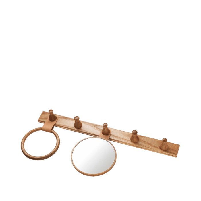 FDB Møbler Q4 Allé Scarf Ring, Nature Lacquered Oak