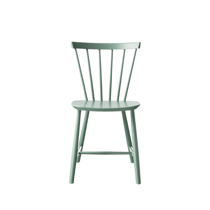 FDB Møbler J46 Dining Chair, Dusty Green Painted Beech