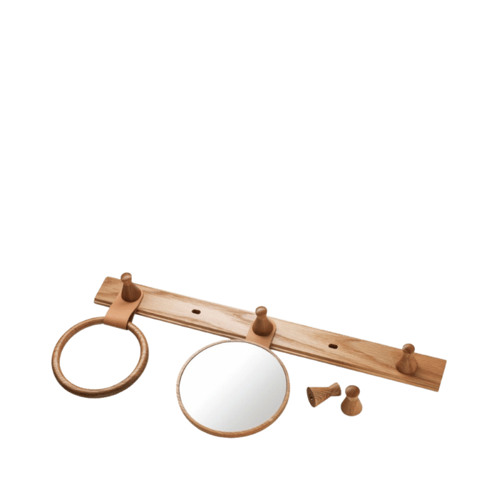 FDB Møbler Q4 Allé Scarf Ring, Nature Lacquered Oak
