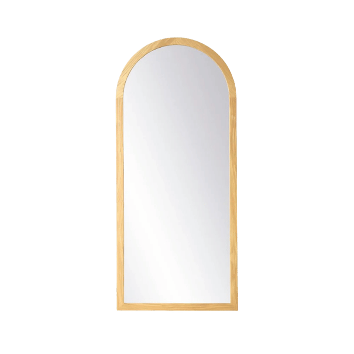 FDB Møbler I2 Mossø Mirror, Nature Lacquered Oak 90x40