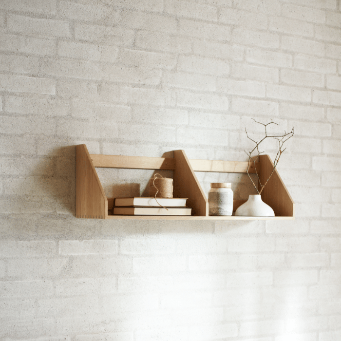 FDB Møbler B5 Shelves, Solid Nature Lacquered Oak