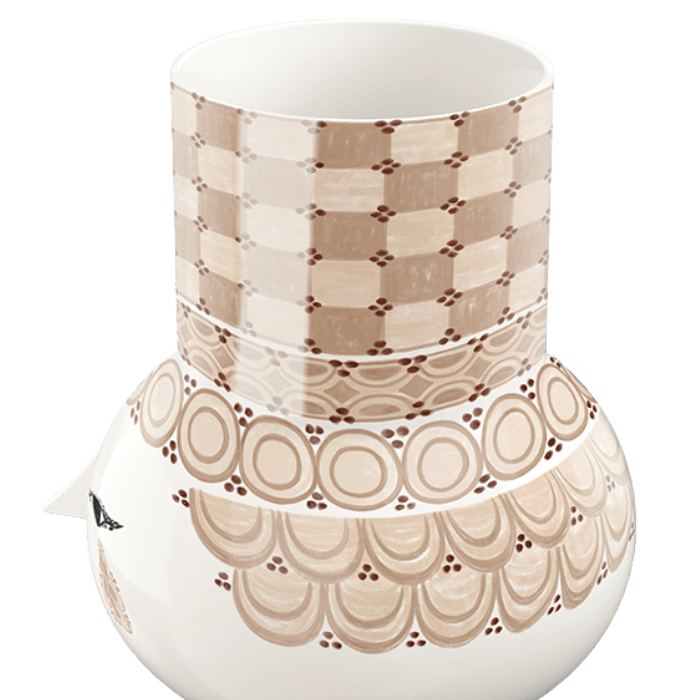 Bjørn Wiinblad Olga Vase, Sand, H: 13.8"