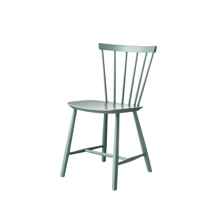 FDB Møbler J46 Dining Chair, Dusty Green Painted Beech