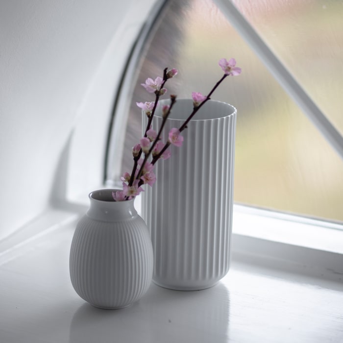 Lyngby Porcelæn Vase, White