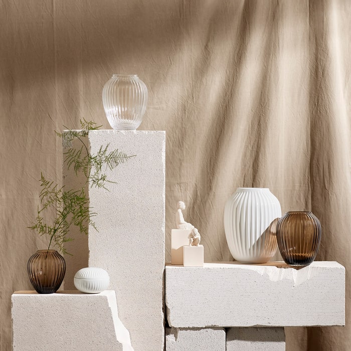 Kähler Hammershøi Vase, White, H: 10"