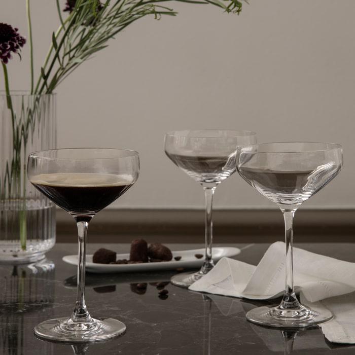 Holmegaard Perfection Martini Glass, Clear, 9.8 Oz, 6 Pcs.