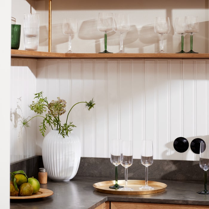 Kähler Hammershøi Vase, White, H: 10"