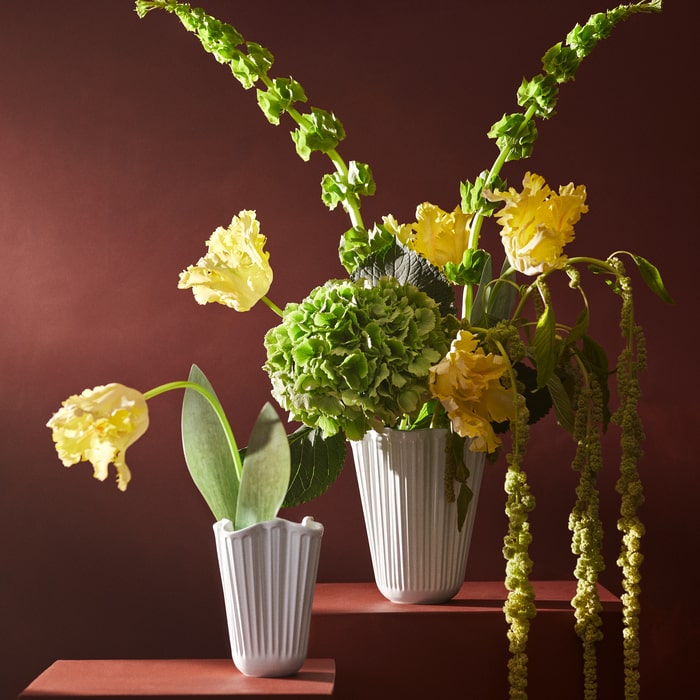 Kähler Hammershøi Unfold Vase, White, H: 6.5"