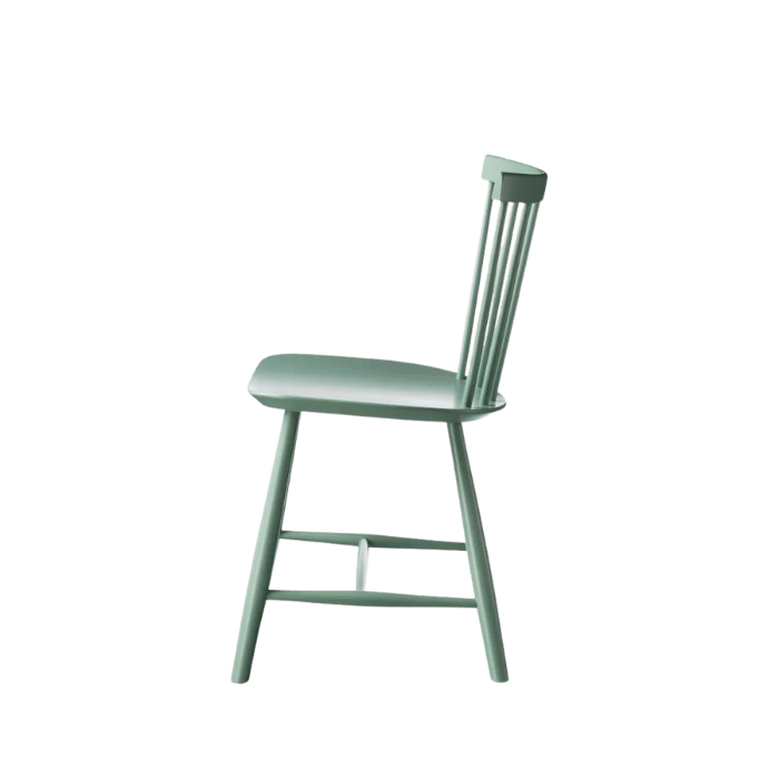 FDB Møbler J46 Dining Chair, Dusty Green Painted Beech