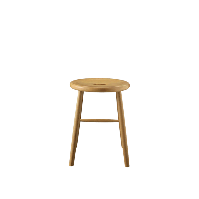FDB Møbler J27 Stool, Nature Lacquered Beech