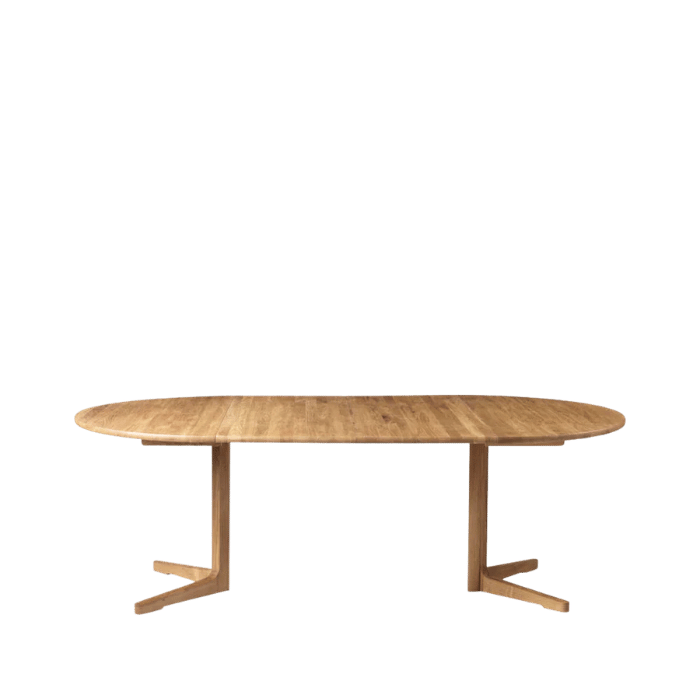 FDB Møbler C69E Ry Table With 2 Extra Leafs, Solid Nature Oiled Oak