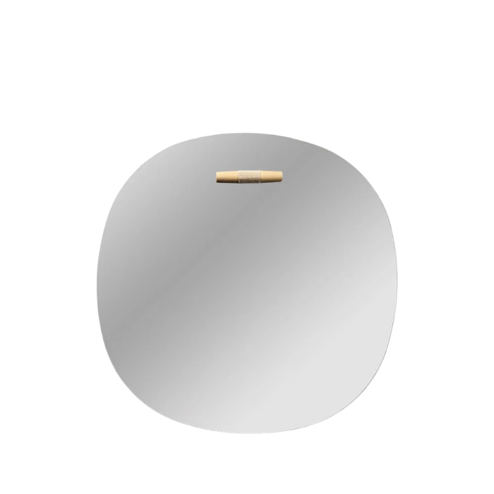 FDB Møbler I4 Birksø Mirror, Nature Lacquered OaK Ø50