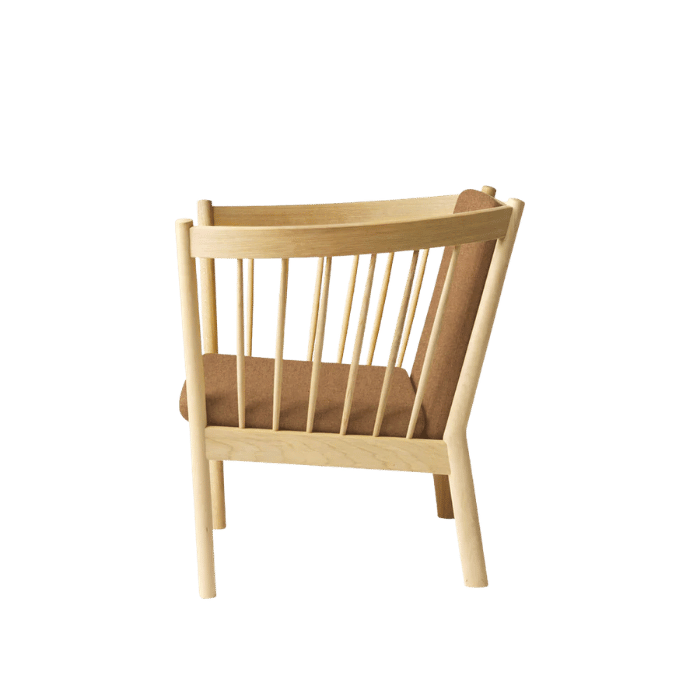 FDB Møbler J146 Armchair, Nature Lacquered Oak/Brown