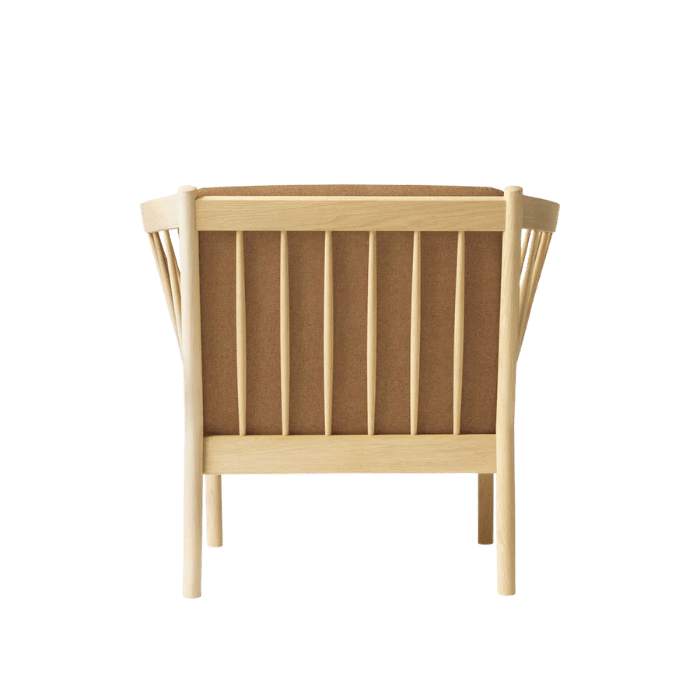 FDB Møbler J146 Armchair, Nature Lacquered Oak/Brown