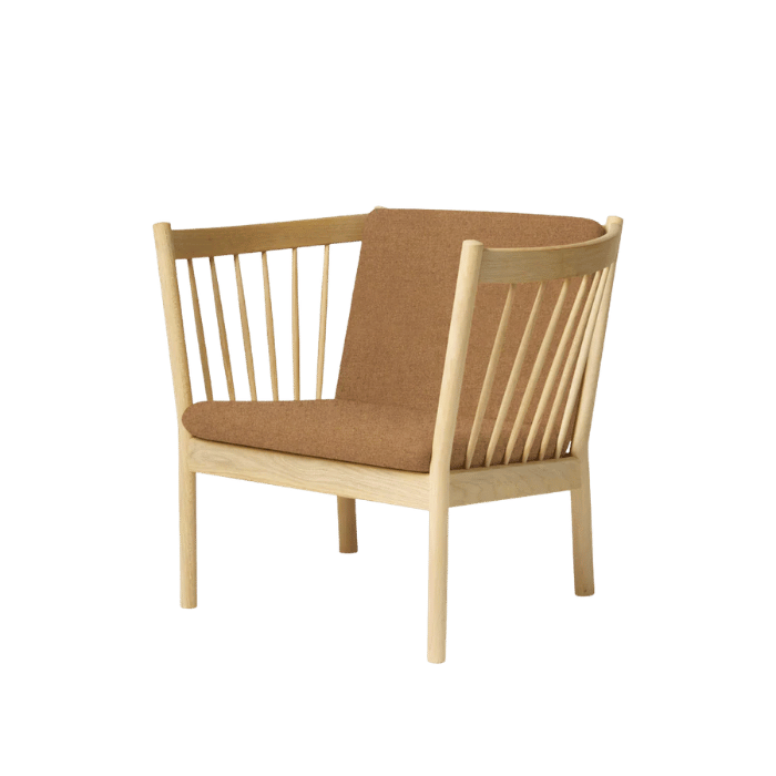 FDB Møbler J146 Armchair, Nature Lacquered Oak/Brown