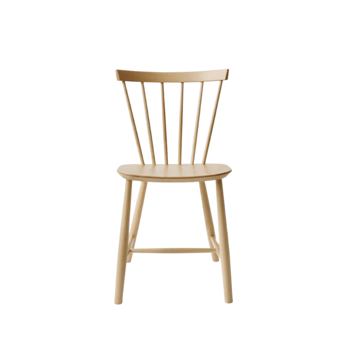 FDB Møbler J46 Dining Chair, Nature Lacquered Beech