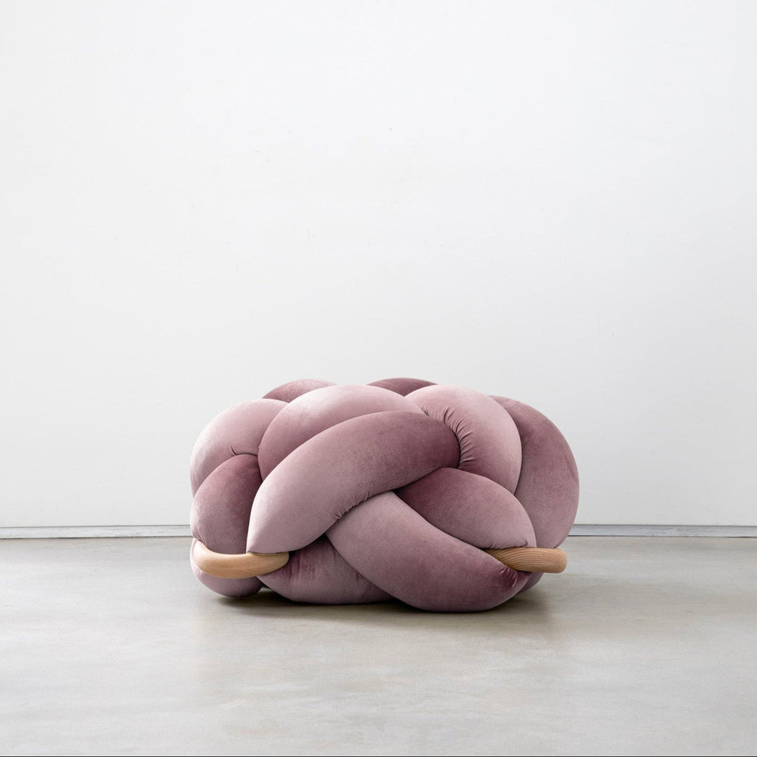 Knot Ottoman Mauve Large