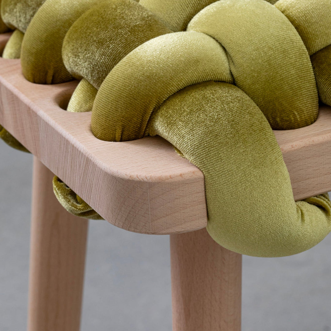 Velvet Woven Bench Citron