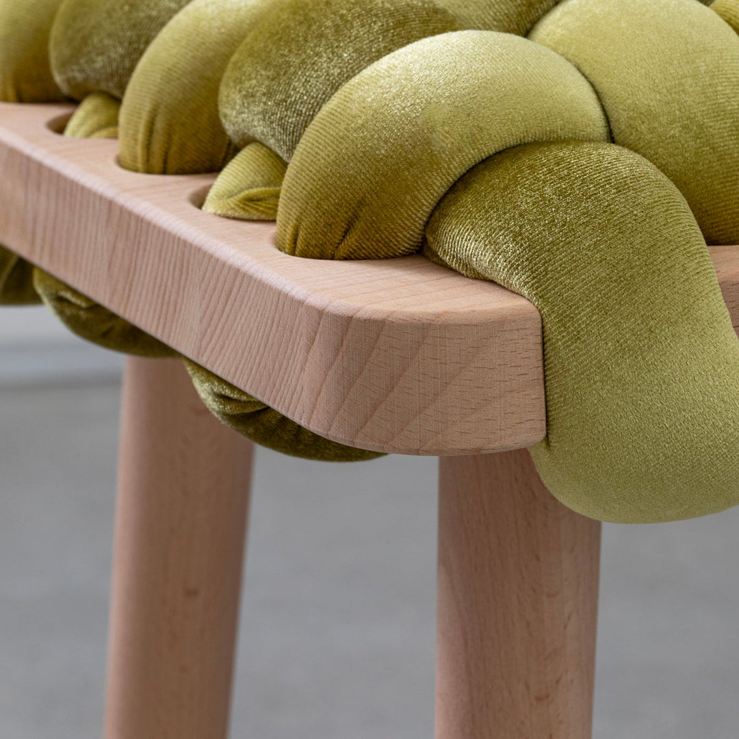 Velvet Woven Bench Citron