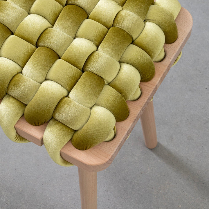 Velvet Woven Bench Citron
