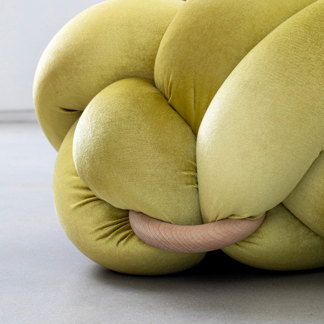 Knot Ottoman Citron Medium