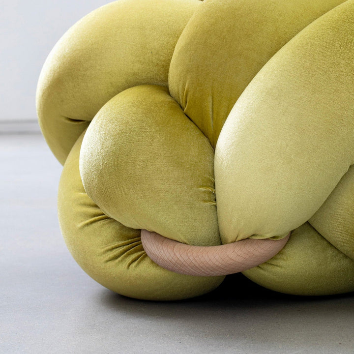 Knot Ottoman Citron Medium