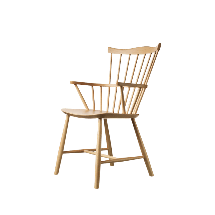 FDB Møbler J52B Chair, Nature Lacquered Beech