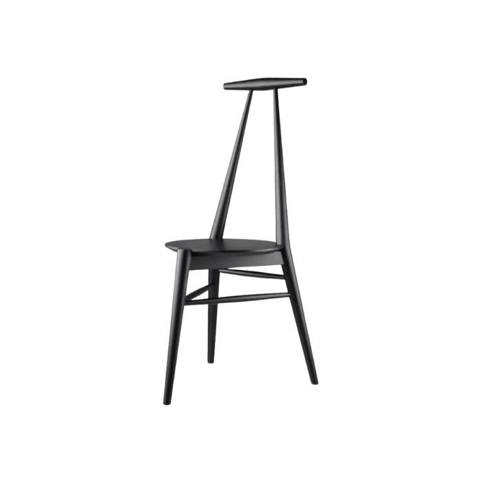FDB Møbler J157 Anker Chair, Solid Jet Black Oak