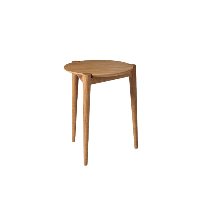FDB Møbler J160 Søs Stool, Solid Nature Oiled Oak