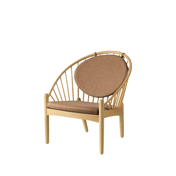 FDB Møbler J166 Jørna Chair, Nature Lacquered Oak/Brown