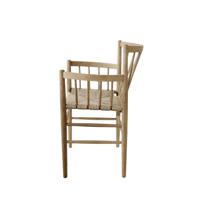 FDB Møbler J81 Chair, Nature Lacquered Oak
