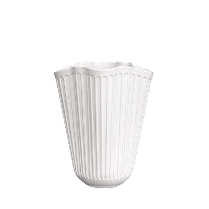 Kähler Hammershøi Unfold Vase, White, H: 6.5"