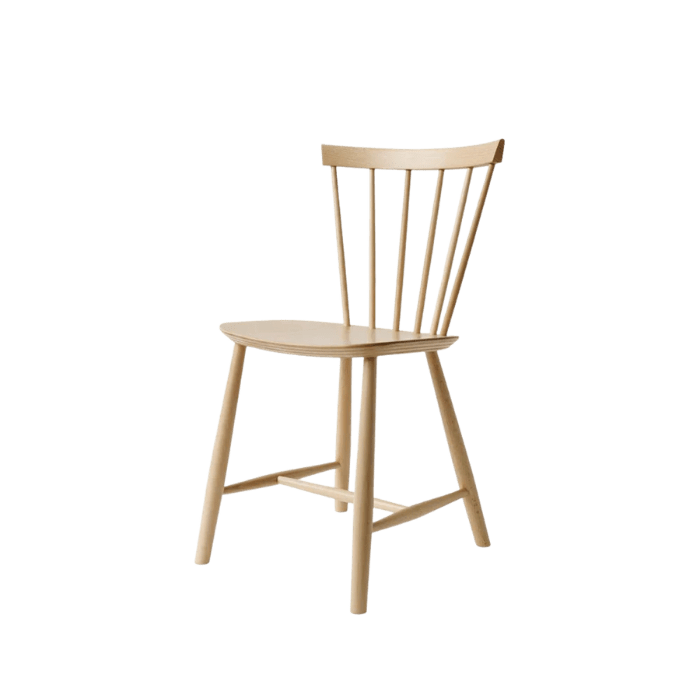 FDB Møbler J46 Dining Chair, Nature Lacquered Beech