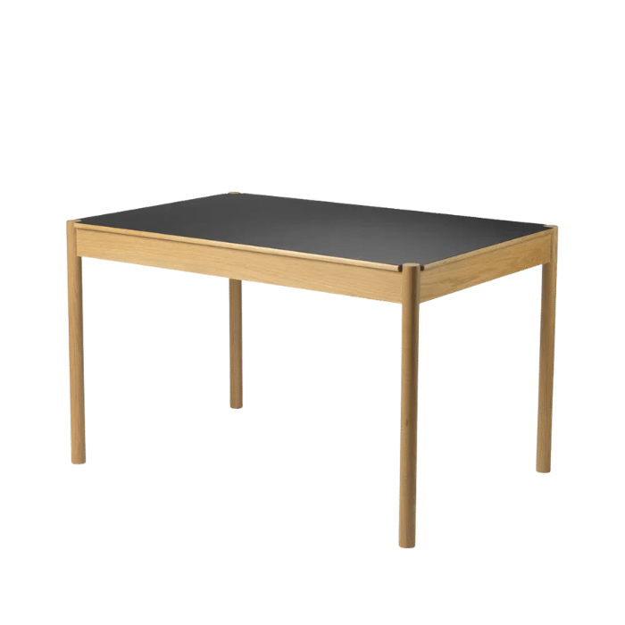 FDB Møbler C44 Dining Table, Nature Lacquered Oak/Beige/Neutral