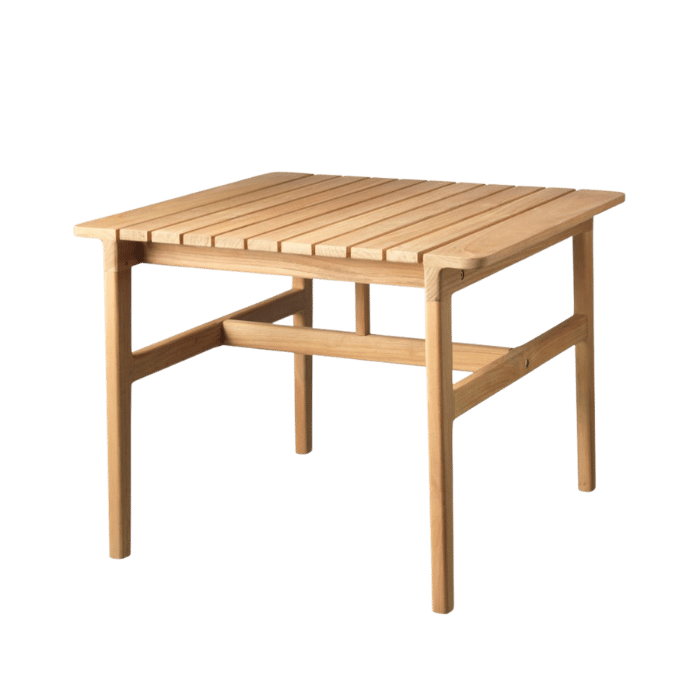 FDB Møbler M19 Sammen Lounge Table, Large, Solid Nature Oiled Teak