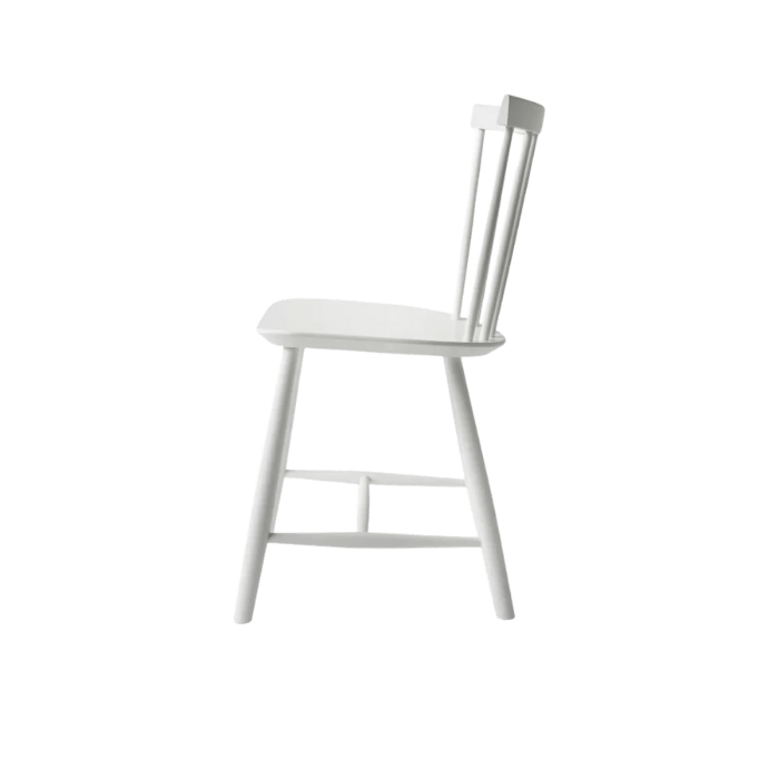 FDB Møbler J46 Dining Chair, Pure White Painted Beech