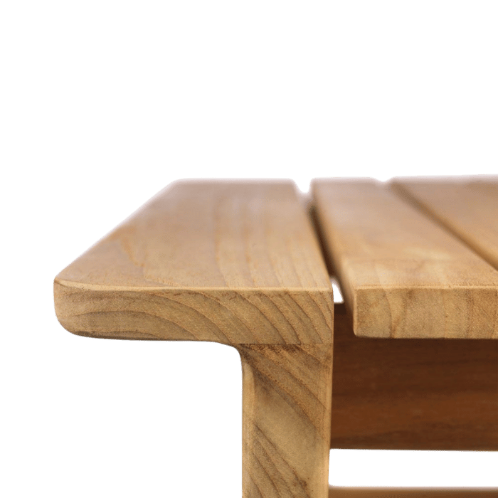 FDB Møbler M19 Sammen Lounge Table, Small, Solid Nature Oiled Teak