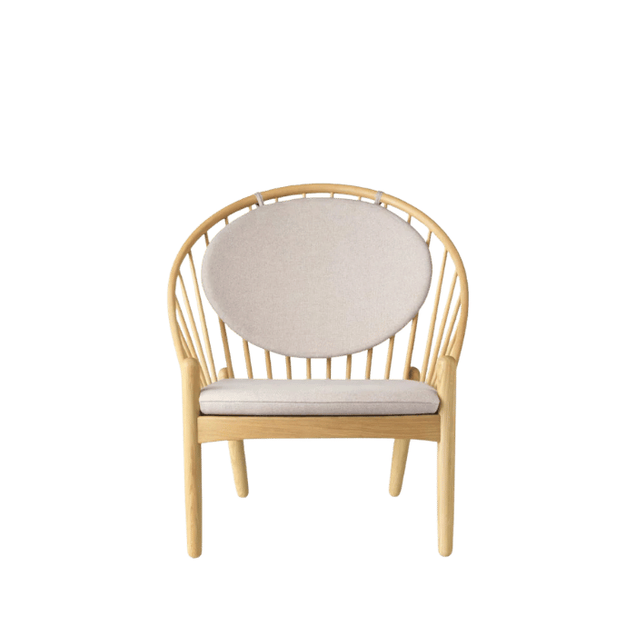 FDB Møbler J166 Jørna Chair, Nature Lacquered Oak/Beige