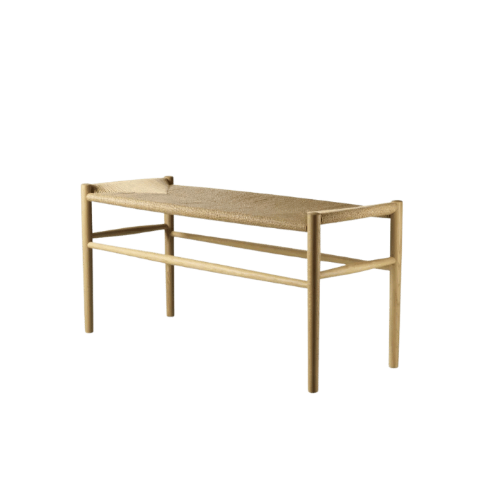 FDB Møbler J163, Piano Bench, Nature Lacquered Oak