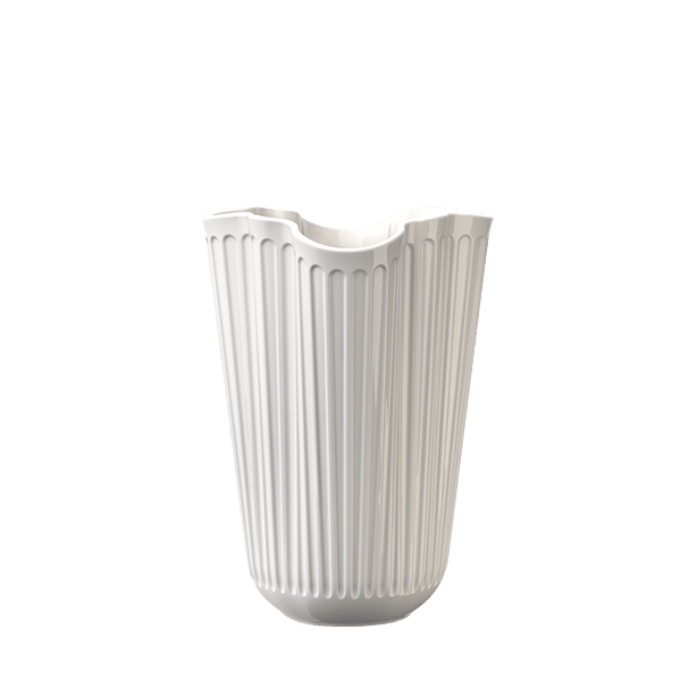 Kähler Hammershøi Unfold Vase, White, H: 6.5"