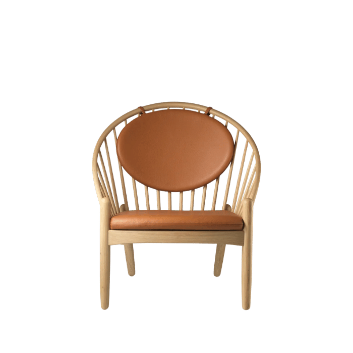 FDB Møbler J166 Jørna Chair, Nature Lacquered Oak/Cognac