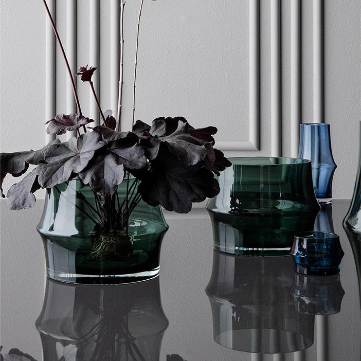 Holmegaard ARC Flower Pot, Dark Green, Ã˜: 5.7"