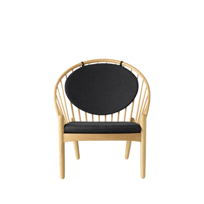 FDB Møbler J166 Jørna Chair, Nature Lacquered Oak/Dark Grey