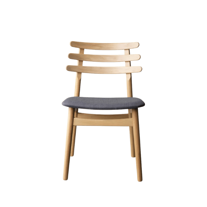 FDB Møbler J48 Chair, Nature Lacquered Oak/Textile Antracit